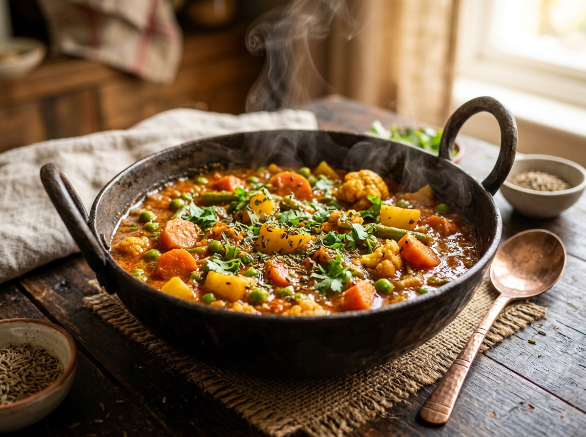 Colourful Mixed Vegetable Curry